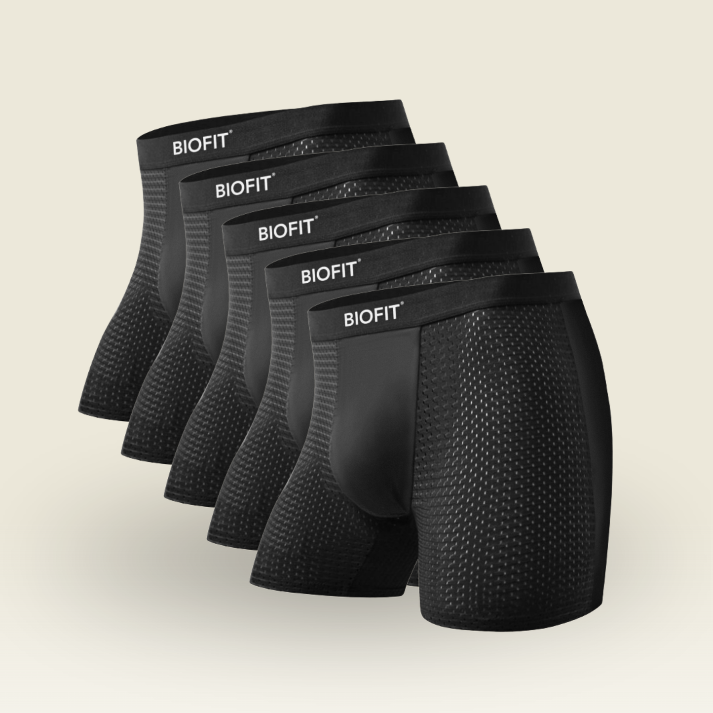 BIOFIT Essentials Boxer Briefs Black | 5 Pack + 5 FREE